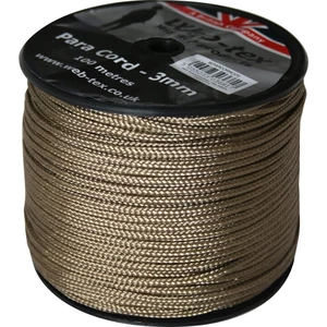 Padáková šňůra - paracord na cívce Web-tex® 3 mm, 100 metrů - coyote (Barva: Coyote)