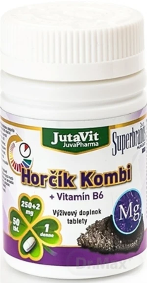 JutaVit Horčík kombi + vitamín B6