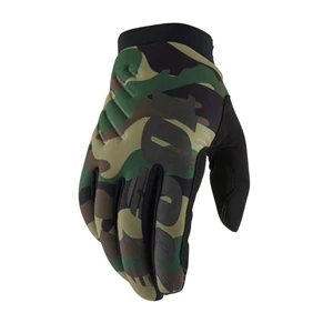 Pánské cyklo a motokrosové rukavice 100% Brisker camo/černá  XL