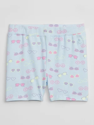 Light Blue Girls' Patterned Shorts GAP