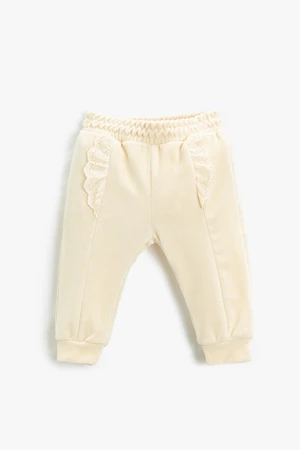 Koton Baby Girl Beige Sweatpants