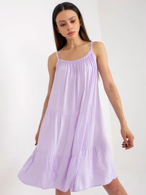 Light purple summer dress of free cut OCH BELLA