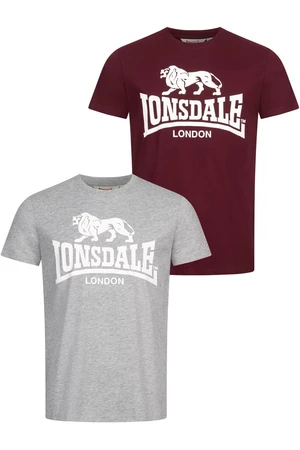 Lonsdale Men's t-shirt regular fit double pack