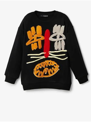 Black Boys Patterned Sweatshirt Desigual Mapue - Boys