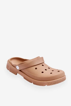 Women's Rubber Crocs Brown Rabios