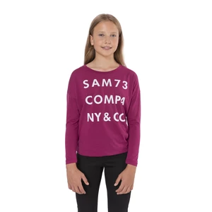 Dark pink girls' T-shirt SAM 73 Kat