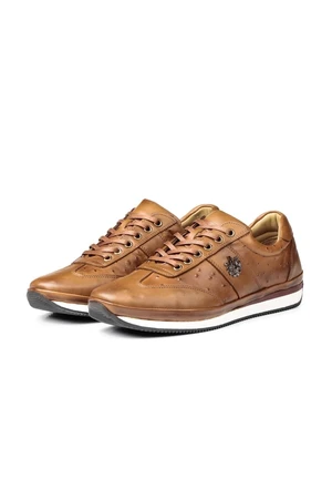 Ducavelli Ostrich 2 Genuine Leather Men's Casual Shoes, Casual Shoes, 100% Leather Shoes.