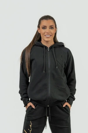 Women's sweatshirt Nebbia Intense WOMEN'S SPORTS HOODIE INTENSE SIGNATURE 845 Black XS