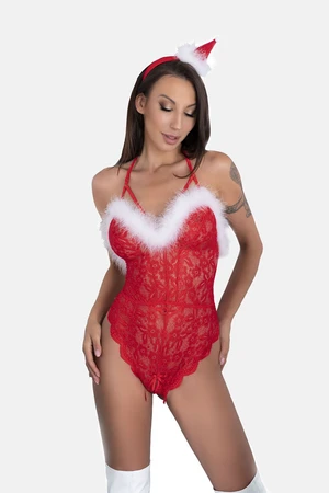 LivCo Corsetti Módní Dámské Tělo Santas Krajková Lady 90705