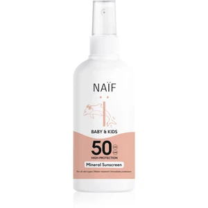 Naif Baby & Kids Mineral Sunscreen SPF 50 ochranný sprej na opalování pro děti 100 ml