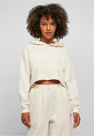 Ladies Starter Cropped Hoody Light White