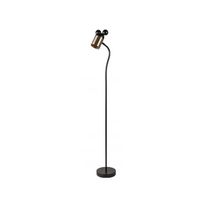 Lampa stojąca w czarno-złotym kolorze z metalowym kloszem (wysokość 133,5 cm) Mouse – GTV