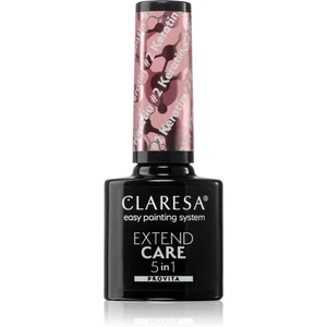 Claresa Extend Care 5 in 1 Keratin podkladový lak pre gélové nechty s vyživujúcim účinkom odtieň #2 5 g