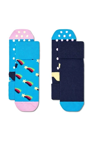 Dětské ponožky Happy Socks Kids Antislip 2-Pack Shooting Star Socks 2-pack modrá barva, P001481