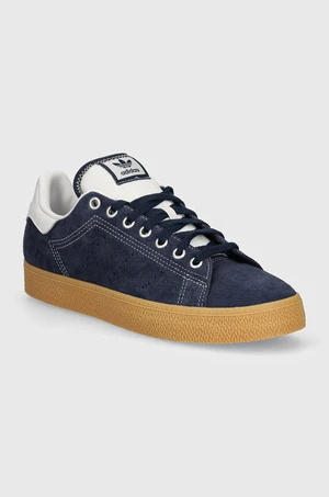 Semišové sneakers boty adidas Originals Stan Smith CS tmavomodrá barva, IG9395