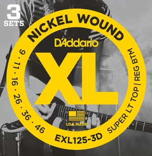 D'Addario EXL125-3D Saiten für E-Gitarre