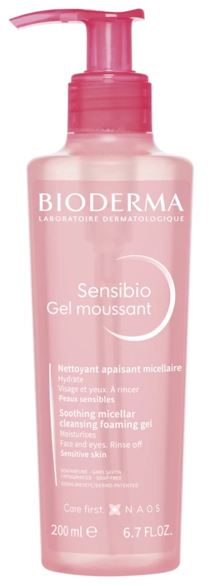 BIODERMA Sensibio Gel moussant čistící pěnivý ge 200 ml