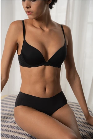 Podprsenka push-up plunge Dorina D001681MI033 - DORBK0001/černá / 85A DOR1D029