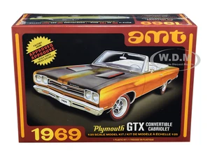 Skill 2 Model Kit 1969 Plymouth GTX Convertible 1/25 Scale Model by AMT