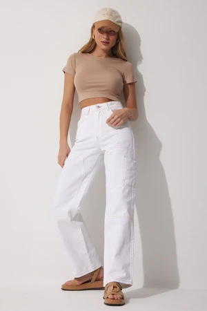 Happiness İstanbul Pants - White - Cargo