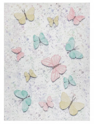 Dětský kusový koberec Bambino 1610 Butterflies cream-160x220