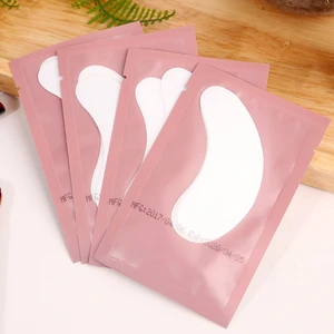 50/100/200 Pairs Eyelash Pad Gel Patch Grafting Lash Under Eye Patches pink packaging Sticker Eyelash Extension Makeup Tools