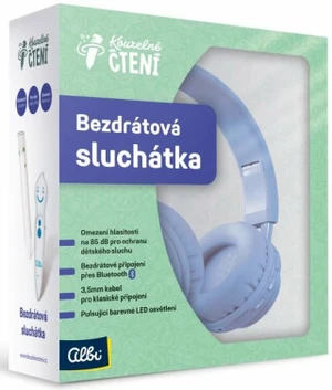 Bezdrátová sluchátka (modrá) - Kouzelné čtení Albi