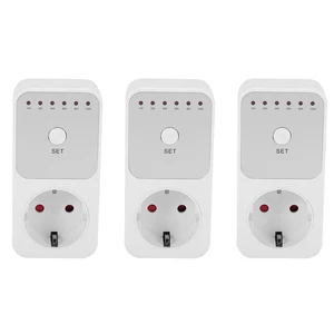 3X Countdown Timer Switch Intelligent Control Plug-in Socket Automatically Closes the Socket EU Plug