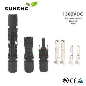 TUV approved 1500V Solar Connector Solar plug 30A for Solar Panel Connector UV Resistant Male Female Plug