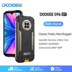 New DOOGEE S96GT Rugged Phone 6.22" Android 12.0 8GB RAM+256GB ROM Smartphone 24W Fast Charging 32MP Front Camera 6350mAh Phone