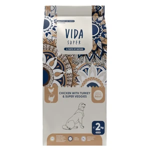 KRAFTIA Vida Super Adult M/L Chicken&Turkey granule pro psy, Hmotnost balení: 2 kg