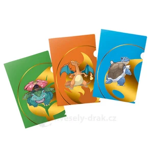 Nintendo Pokémon dosky A4 (3 ks - Charizard, Blastoise, Venusaur)