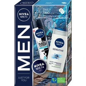 NIVEA MEN Daily Trio darčeková sada na tvár a telo pre mužov