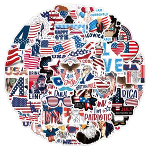 10/50Pcs Kawaii Cute Stickers Aesthetic American USA President Stickers for Independence Day Scrapbook Planner Journal Car