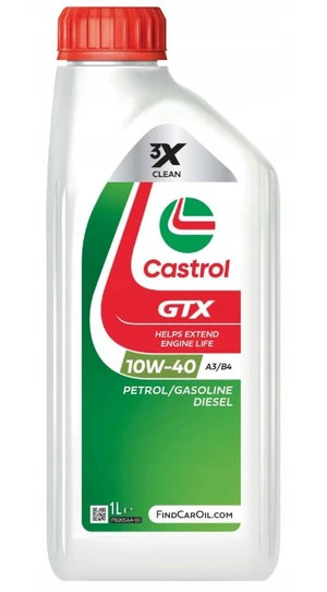 Motorový olej Castrol GTX ULTRACLEAN 10W40 A3/B4 1L