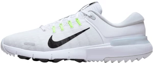 Nike Free Golf Unisex White/Black/Pure Platinum/Wolf Grey 41 Calzado de golf para hombres