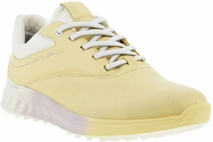Ecco S-Three Womens Golf Shoes Straw/White/Bright White 37 Calzado de golf de mujer