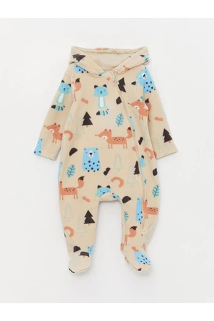 LC Waikiki Lcw Hooded Baby Boy Jumpsuit (0-12 MONTHS WITH BOOTIES, 12 MONTHS WITHOUT BOOTIES)