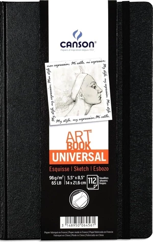 Canson Liv Universal Album per schizzi 21,6 x 14 cm 96 g Black