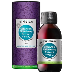 VIRIDIAN Elderberry Extract + Vitamin C  Organic 100 ml