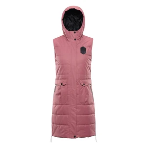 Women's vest with ptx membrane ALPINE PRO HARDA dusty rose