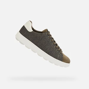 Khaki men's sneakers Geox Spherica Ecub-1 - Men's