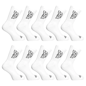 10PACK Styx high white socks