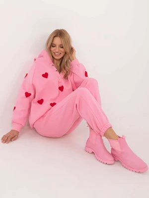 Pink women's tracksuit set