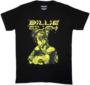 Billie Eilish Tričko Illustration Unisex Black 2XL