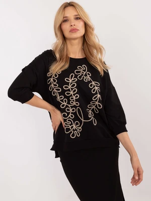 Black casual blouse