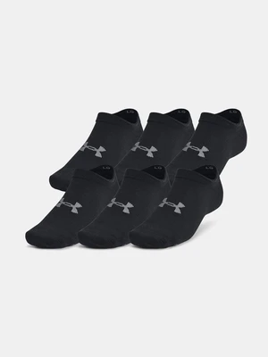 Under Armour UA Essential No Show Ponožky 6 párů Černá