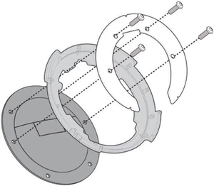 Givi BF15 Specific Flange for Fitting Tanklock, TanklockED Bags