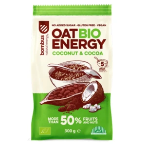 BOMBUS Oat energy coconut & cocoa ovesná kaše 300 g BIO