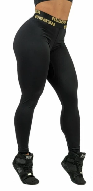 Nebbia Classic High Waist Leggings INTENSE Perform Black/Gold XS Fitness pantaloni